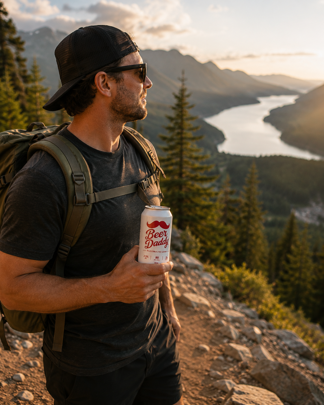Trailhead to summit beer.